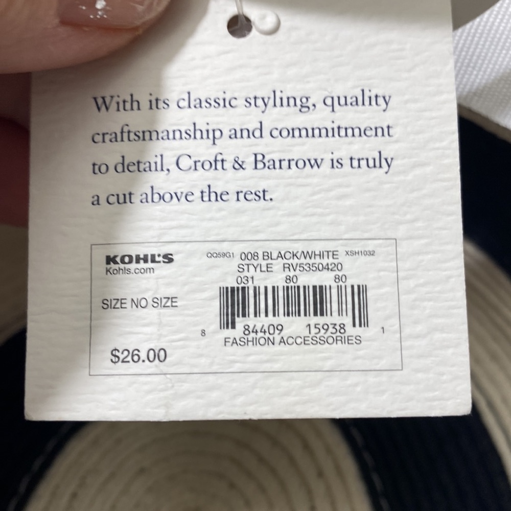 NWT Croft and  Barrow package sun hat - Picture 4 of 4